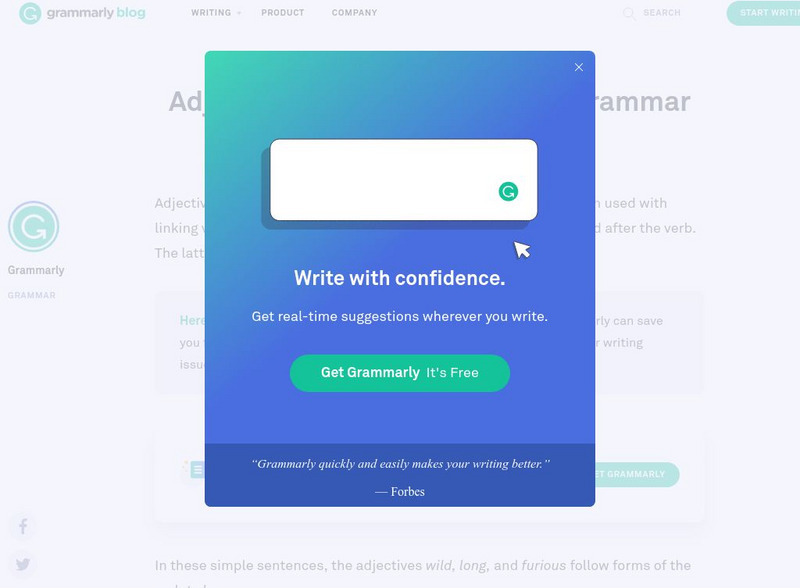 Grammarly Blog: Adjective and Verb Placement Handout Grammarly Blog: Adjective and Verb Placement Handout