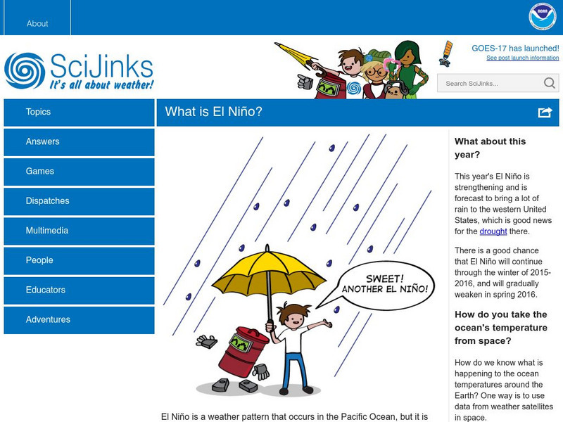 Sci Jinks: What Is El Nino? Website