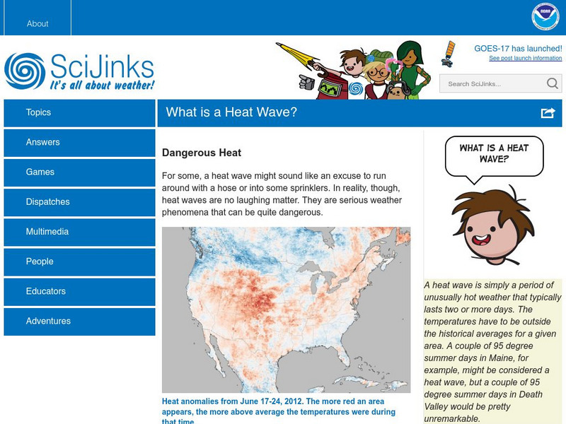 Sci Jinks: What Is a Heat Wave? Article Sci Jinks: What Is a Heat Wave? Article
