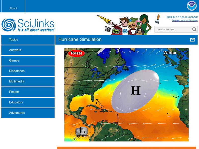 Sci Jinks: Simulate a Hurricane Interactive Sci Jinks: Simulate a Hurricane Interactive