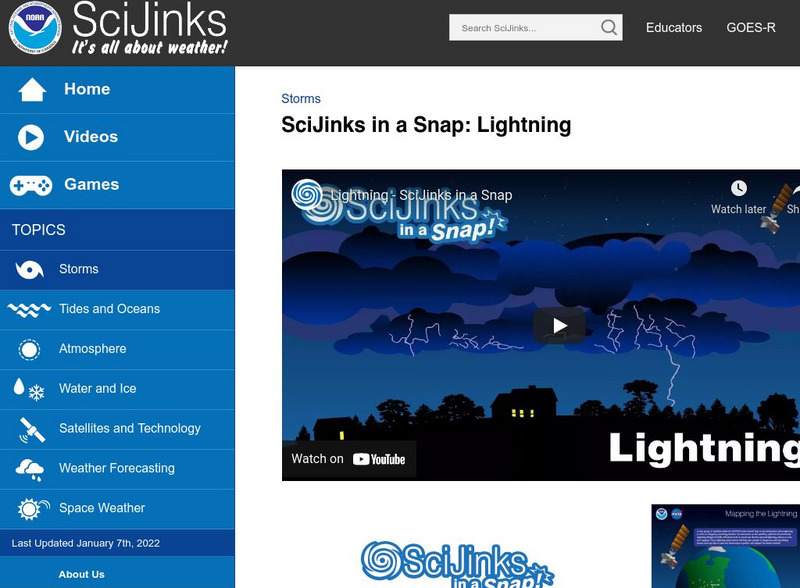 Sci Jinks in a Snap: Lightning Instructional Video