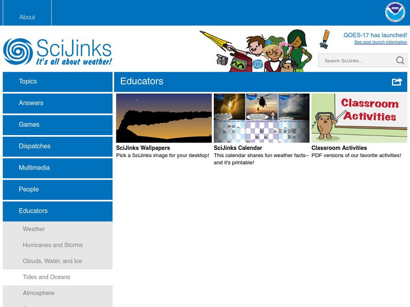 Scijinks: Tides and Oceans Website Scijinks: Tides and Oceans Website