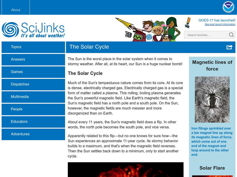 Sci Jinks: Why Does the Sun Have Temper Tantrums? Website Sci Jinks: Why Does the Sun Have Temper Tantrums? Website