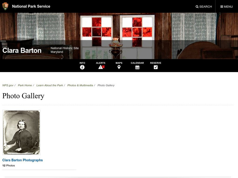 National Park Service: Clara Barton Photo Gallery Graphic National Park Service: Clara Barton Photo Gallery Graphic