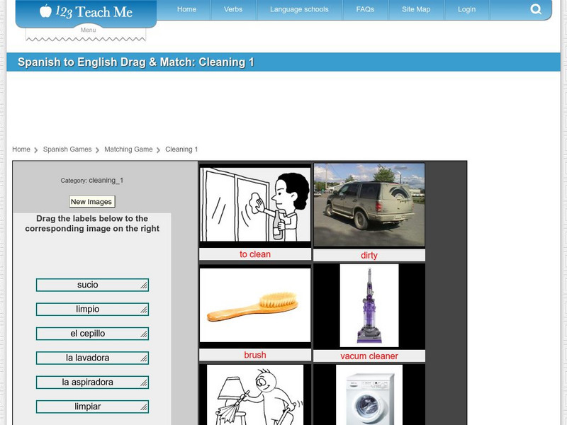 123 Teach Me: Cleaning Activity