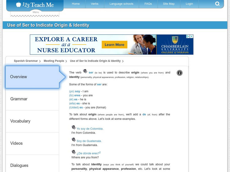 123 Teach Me: Verb Origin Website 123 Teach Me: Verb Origin Website