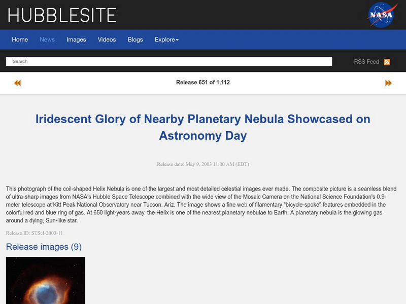 Hubble Site: Planetary Nebula Website Hubble Site: Planetary Nebula Website