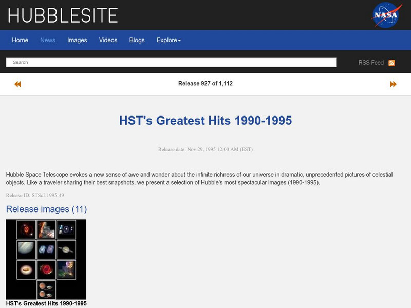Hubble Space Photographs: Hst's Greatest Hits 1990 1995 Graphic Hubble Space Photographs: Hst's Greatest Hits 1990 1995 Graphic