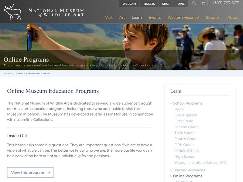 National Museum of Wildlife Art: Online Programs Lesson Plan National Museum of Wildlife Art: Online Programs Lesson Plan