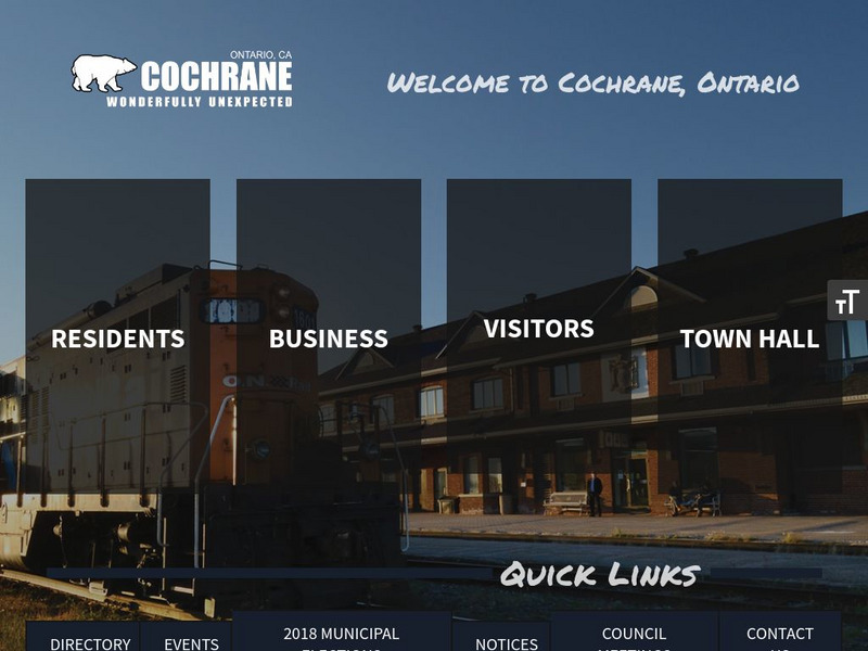 Town of Cochrane: Welcome to the Town of Cochrane Website Town of Cochrane: Welcome to the Town of Cochrane Website