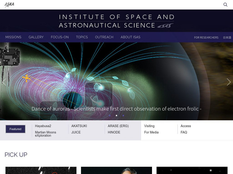 Institute of Space/astronautical Science Website