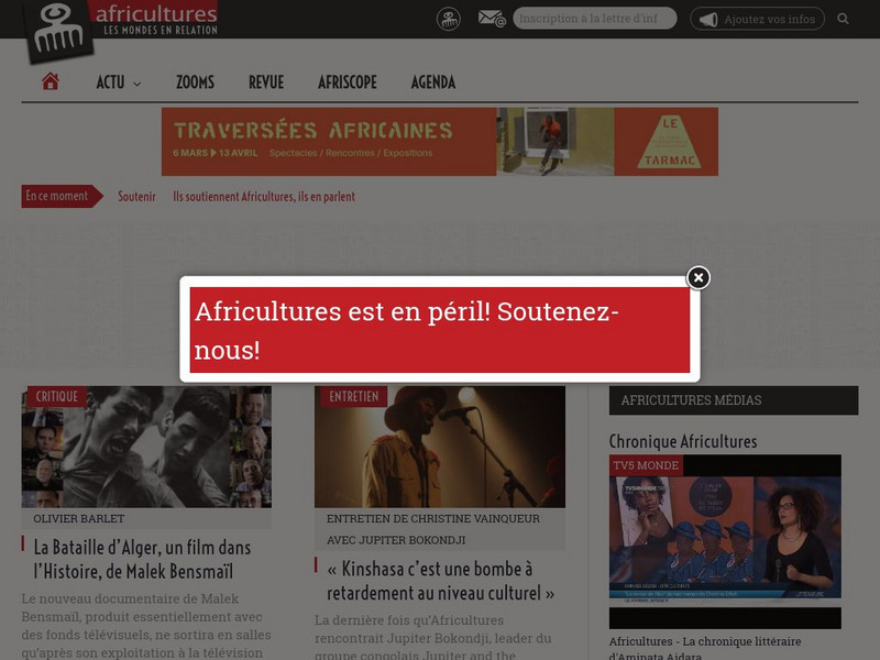 Africultures Website Africultures Website