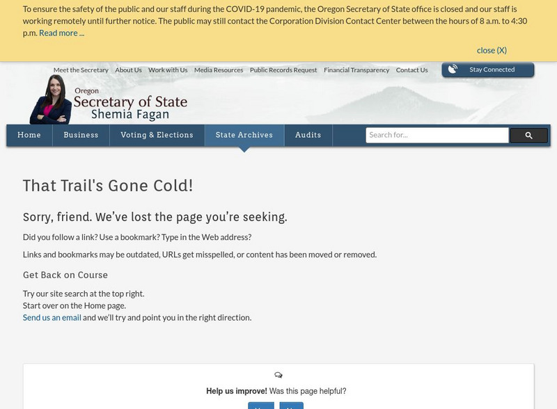 Civilian Conservation Corps: Oregon Primary Civilian Conservation Corps: Oregon Primary