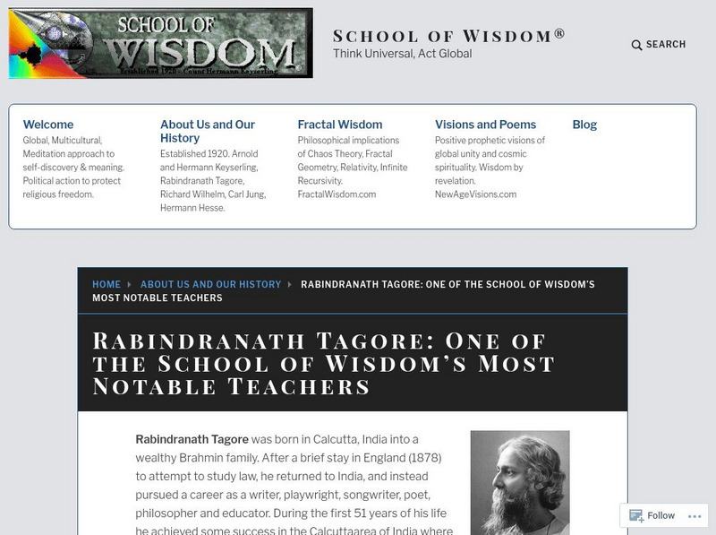 Rabindranath Tagore Website Rabindranath Tagore Website