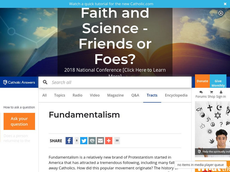 Fundamentalism Website