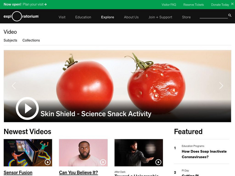 Exploratorium: Webcast: Live Deep Sea Exploration via E/v Nautilus Activity Exploratorium: Webcast: Live Deep Sea Exploration via E/v Nautilus Activity