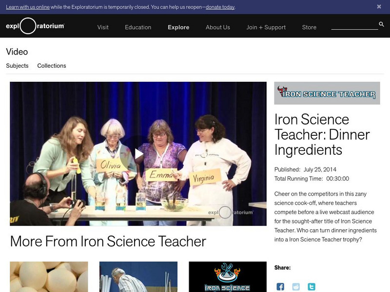 Exploratorium: Iron Science Teacher Instructional Video