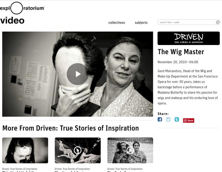 Exploratorium: Driven: True Stories of Inspiration Instructional Video