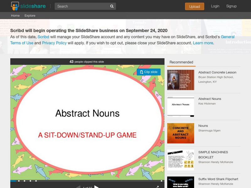 Linked In: Abstract Noun Powerpoint Game Interactive Linked In: Abstract Noun Powerpoint Game Interactive