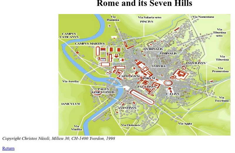 De Imperatoribus Romanis: Rome and Its Seven Hills Graphic De Imperatoribus Romanis: Rome and Its Seven Hills Graphic