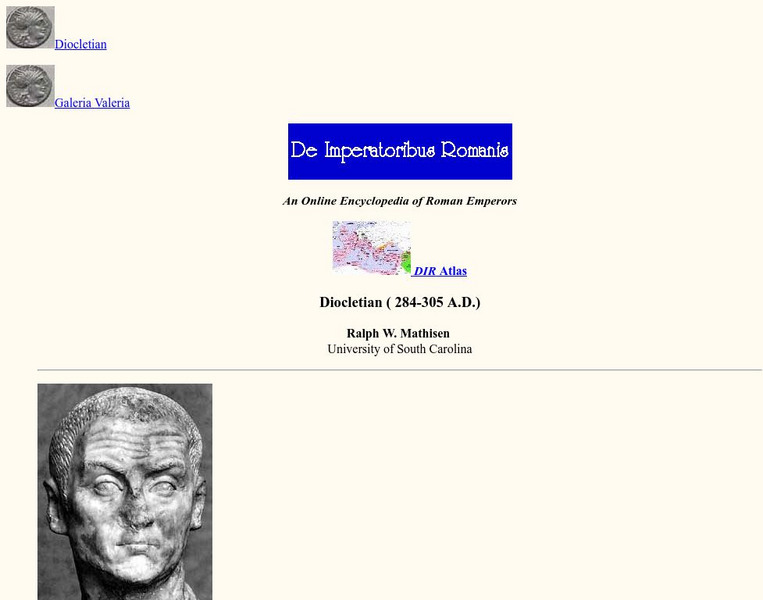 De Imperatoribus Romanis: Diocletian Handout De Imperatoribus Romanis: Diocletian Handout