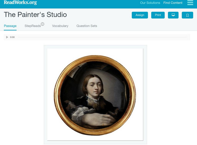 Read Works: The Painter's Studio Activity