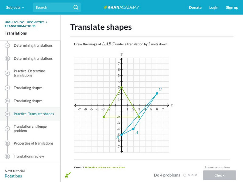 Khan Academy: Translate Shapes Unknown Type Khan Academy: Translate Shapes Unknown Type