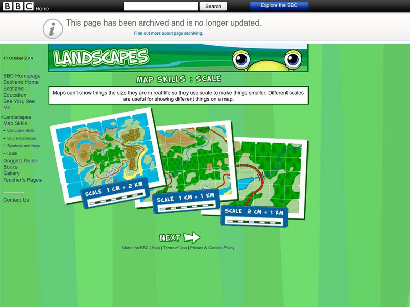 Bbc: Landscapes: Scotland: Map Skills: Scale Graphic Bbc: Landscapes: Scotland: Map Skills: Scale Graphic