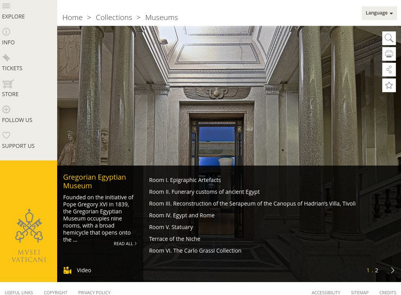 Vatican Museums: Gregorian Egyptian Museum Graphic Vatican Museums: Gregorian Egyptian Museum Graphic