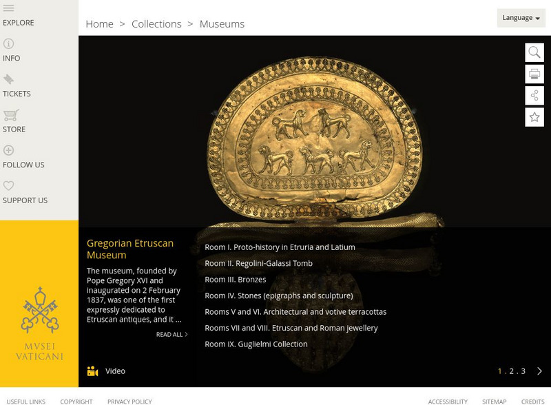 Vatican Museums: Gregorian Etruscan Museum Website Vatican Museums: Gregorian Etruscan Museum Website
