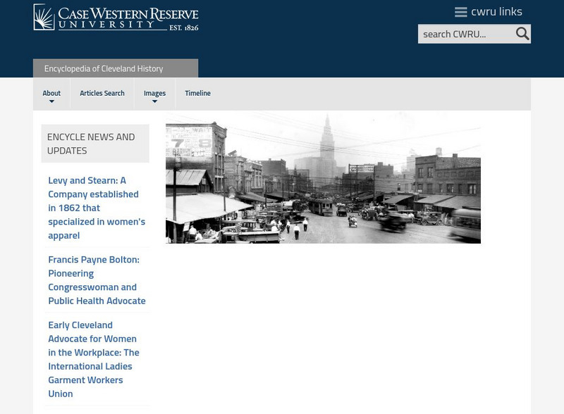 The Encyclopedia of Cleveland History Website The Encyclopedia of Cleveland History Website