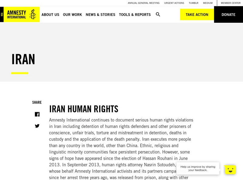 Amnesty International: Iran Human Rights Website Amnesty International: Iran Human Rights Website