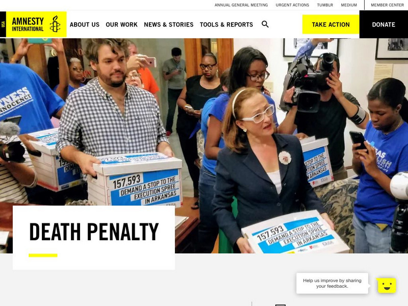 Amnesty International Usa: Abolish the Death Penalty Handout Amnesty International Usa: Abolish the Death Penalty Handout
