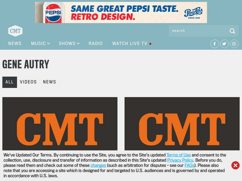 Country Music Television: Gene Autry Portrait Website Country Music Television: Gene Autry Portrait Website