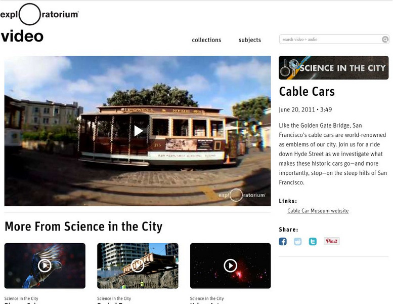 Exploratorium: Science in the City Instructional Video