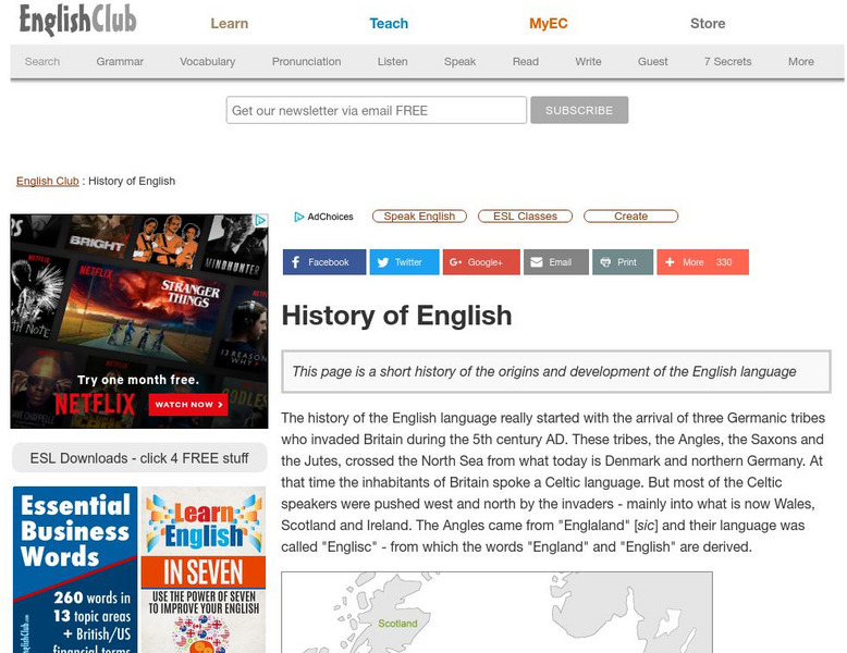 English Club: What Is English?: History of the English Language Article English Club: What Is English?: History of the English Language Article