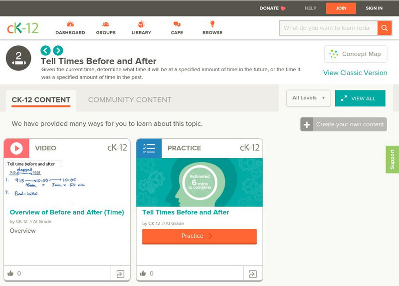 Ck 12: Elem Math: Identifying Hourly Time Change Unit Plan