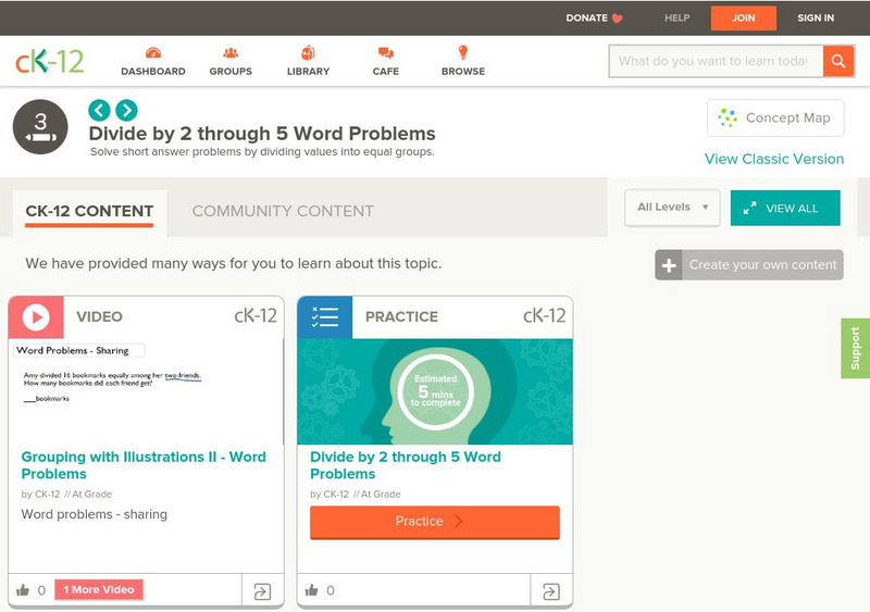 Ck 12: Elem Math: Grouping With Illustrations Ii Word Problems Unit Plan Ck 12: Elem Math: Grouping With Illustrations Ii Word Problems Unit Plan