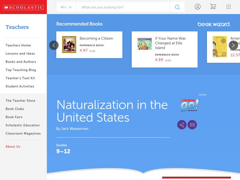 Scholastic: Naturalization Article