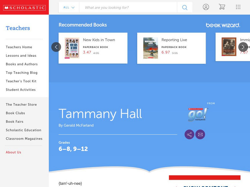 Scholastic: Tammany Hall Handout