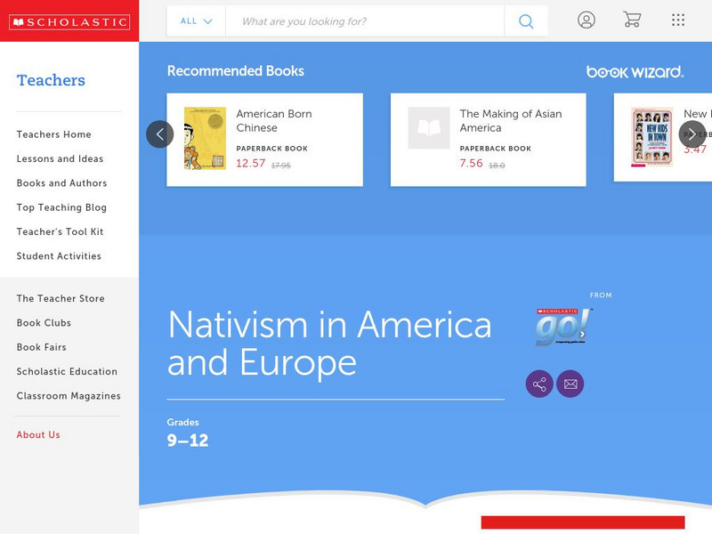 Scholastic: Nativism Handout Scholastic: Nativism Handout