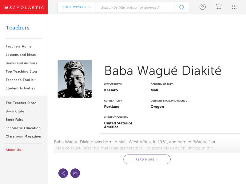 Scholastic: Biography: Baba Wague Diakite Handout Scholastic: Biography: Baba Wague Diakite Handout