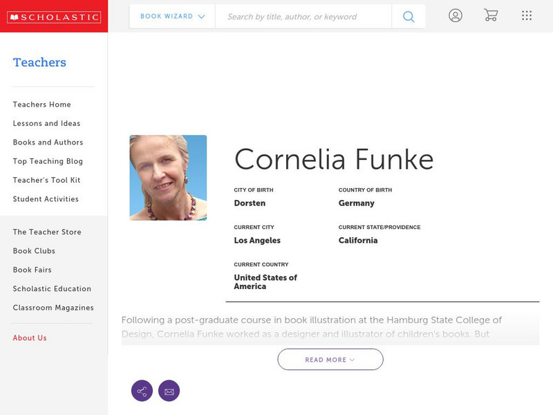 Scholastic: Biography: Cornelia Funke Handout Scholastic: Biography: Cornelia Funke Handout