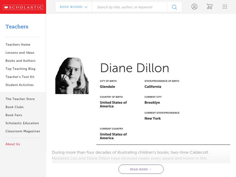 Scholastic: Diane Dillon Biography Handout Scholastic: Diane Dillon Biography Handout