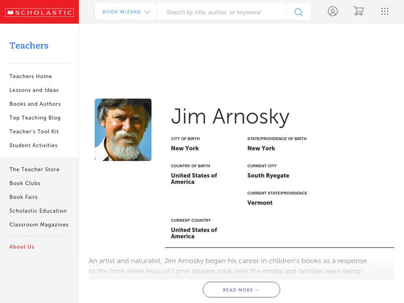 Scholastic: Biography: Jim Arnosky Handout Scholastic: Biography: Jim Arnosky Handout