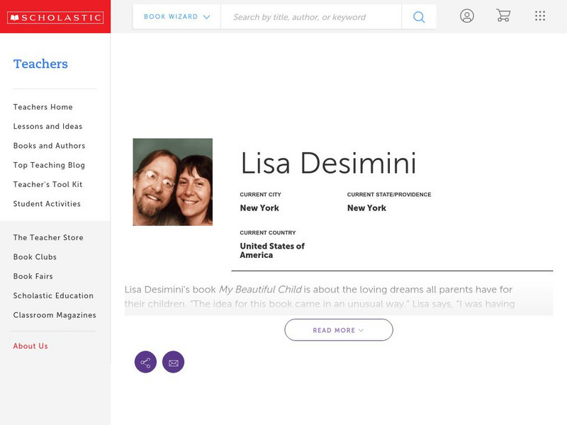 Scholastic: Biography: Lisa Desimini Handout Scholastic: Biography: Lisa Desimini Handout