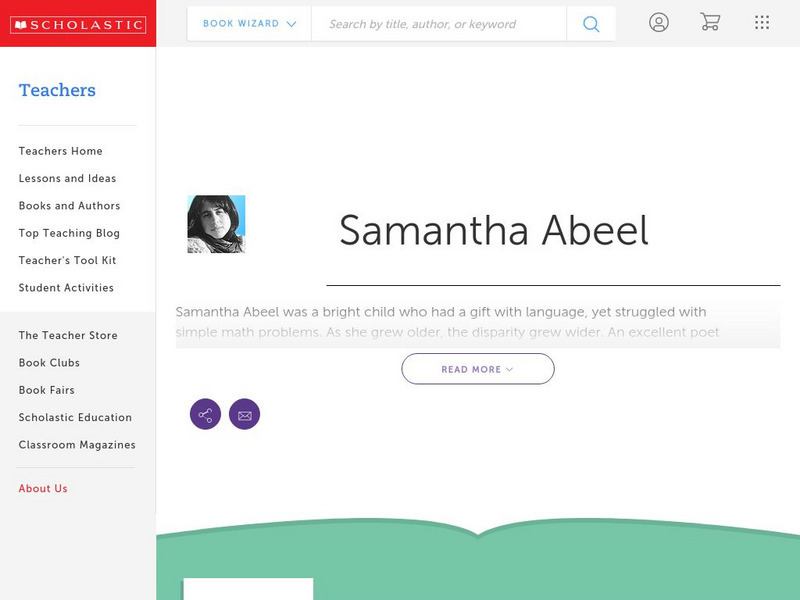 Scholastic: Biography: Samantha Abeel Handout Scholastic: Biography: Samantha Abeel Handout