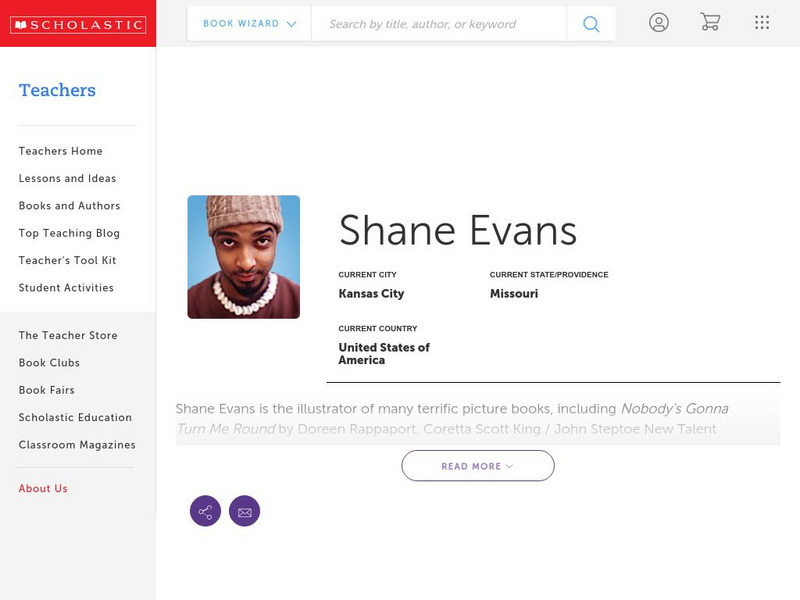 Scholastic: Biography: Shave Evans Handout Scholastic: Biography: Shave Evans Handout
