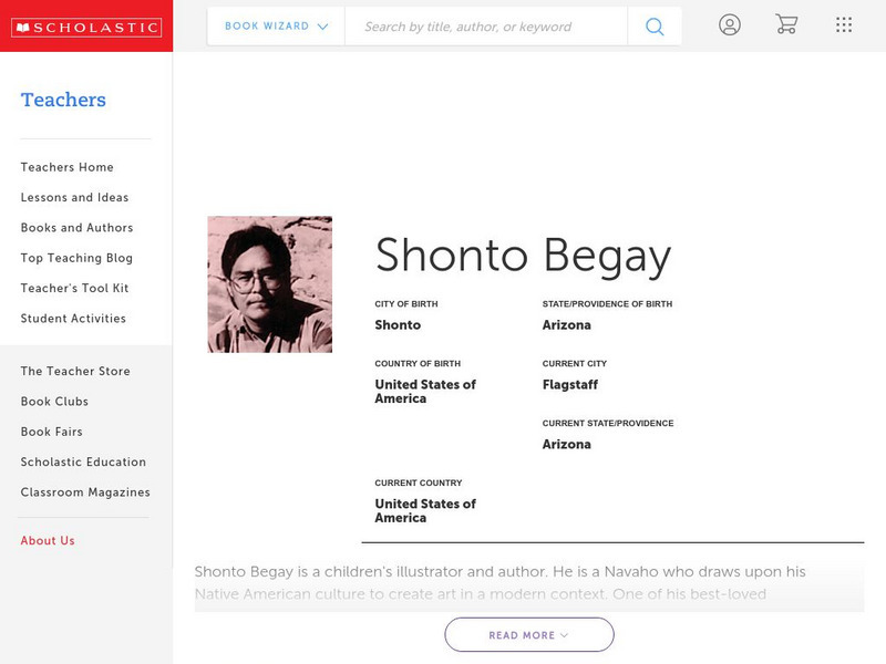 Scholastic: Biography: Shonto Begay Handout Scholastic: Biography: Shonto Begay Handout