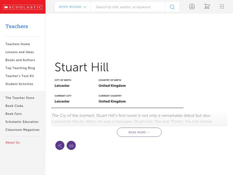 Scholastic: Biography: Stuart Hill Handout Scholastic: Biography: Stuart Hill Handout